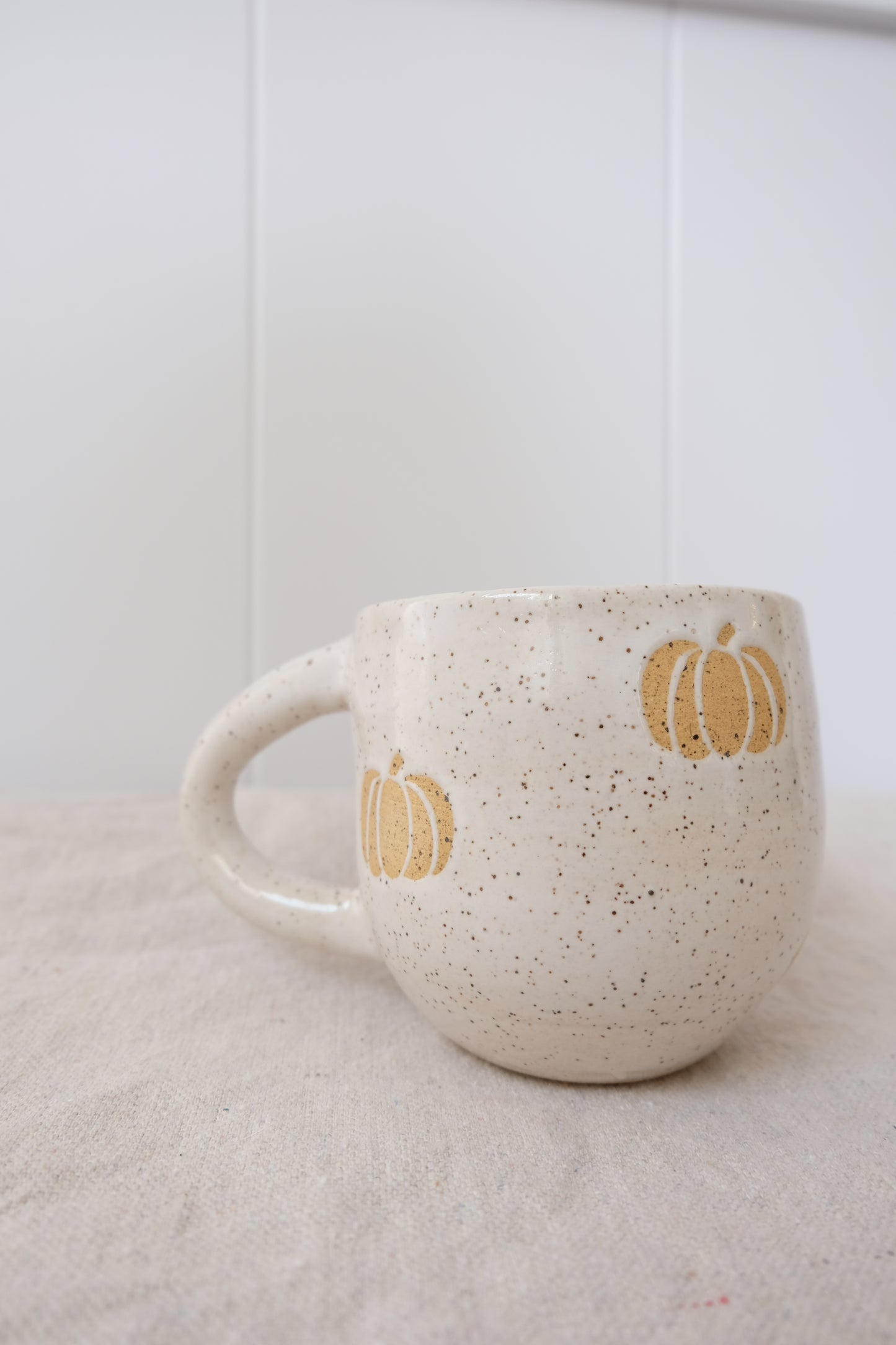 Pumpkin Mug - White Speckled