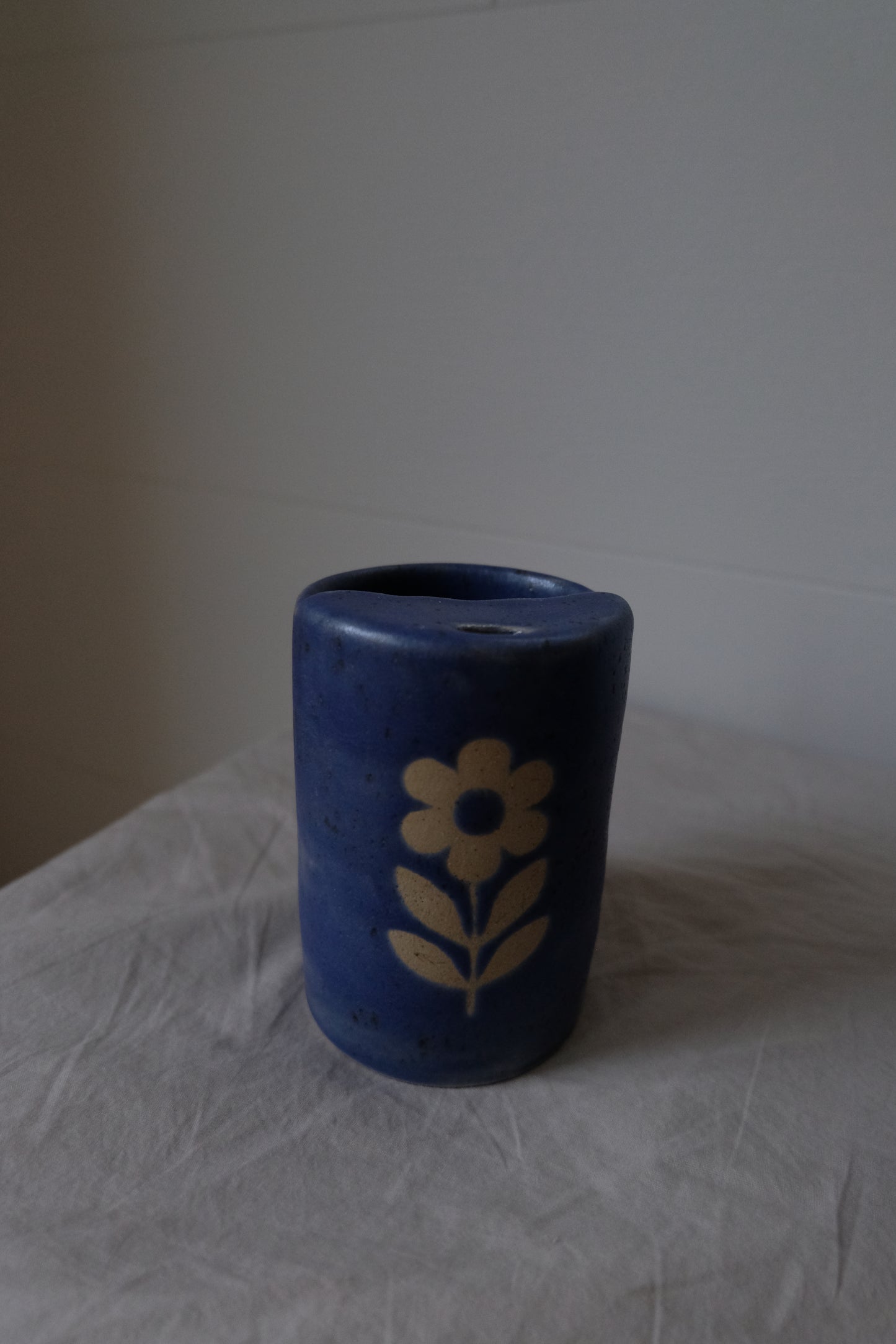 * SECONDS* To-go Mug - Blue Flower