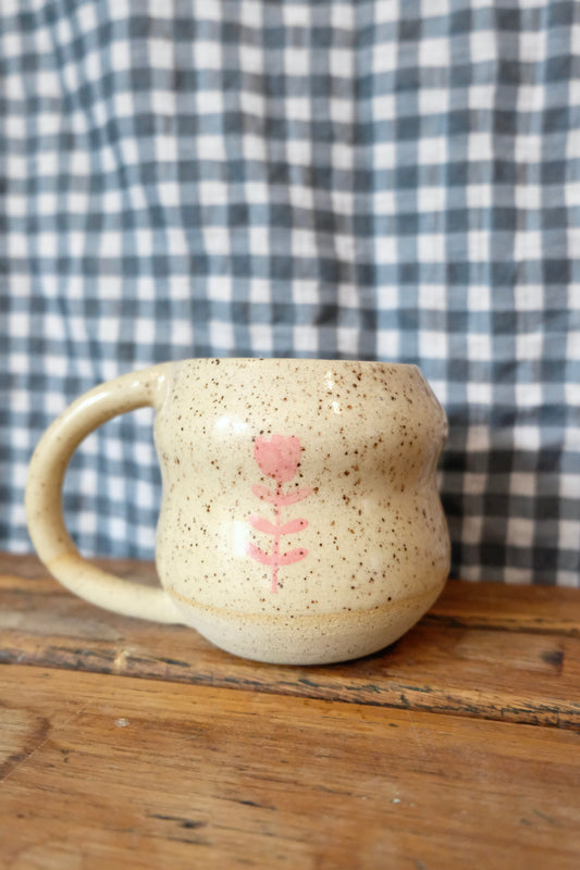 *Seconds* - Pink Tulip Mug