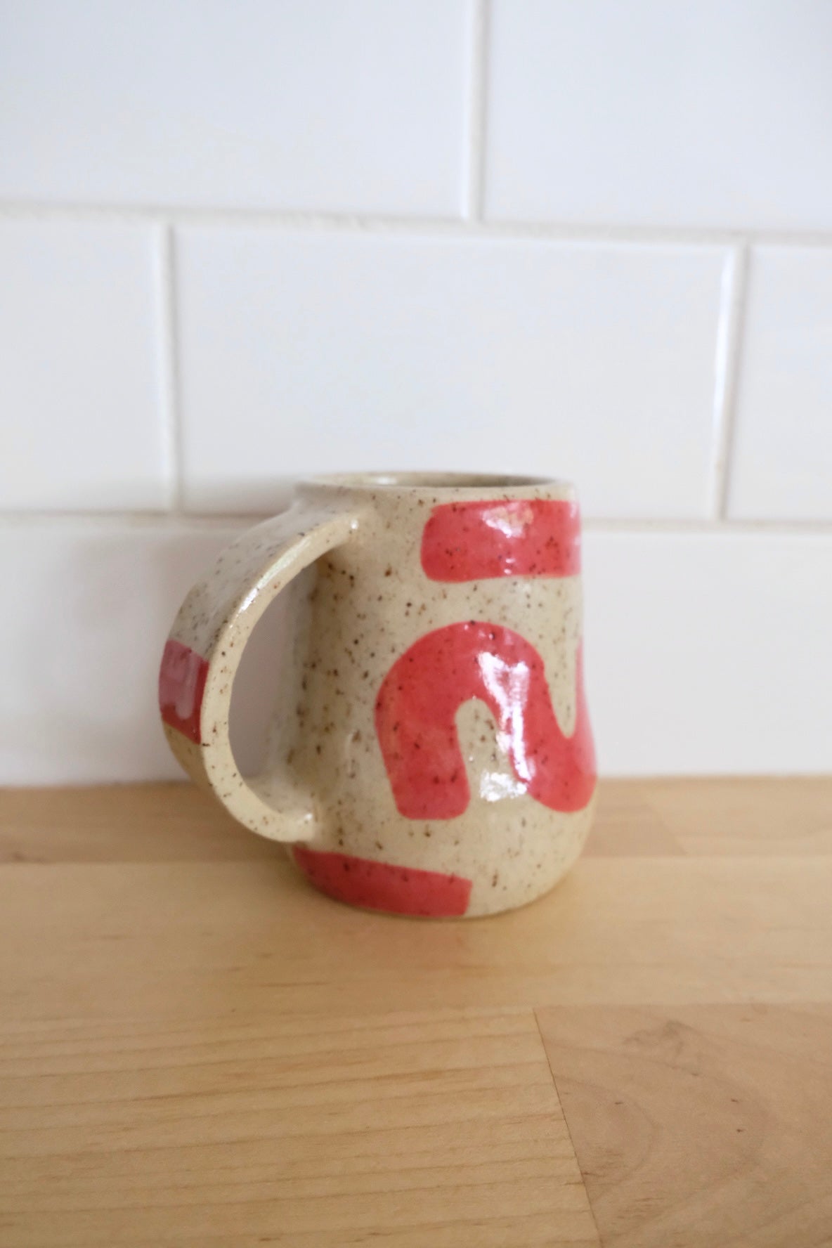 Red Abstract Mug *SECONDS*
