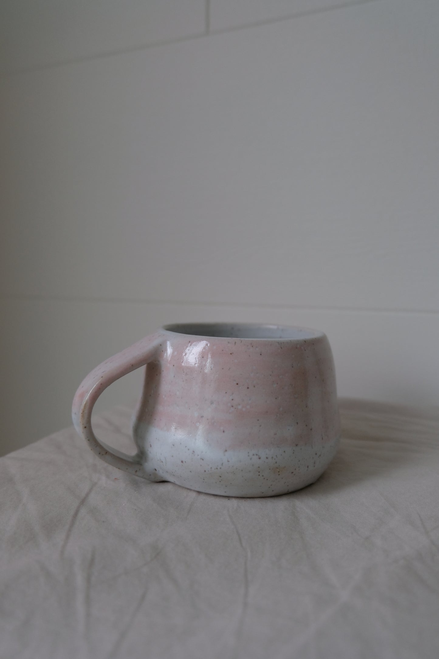 Pink & White Mug