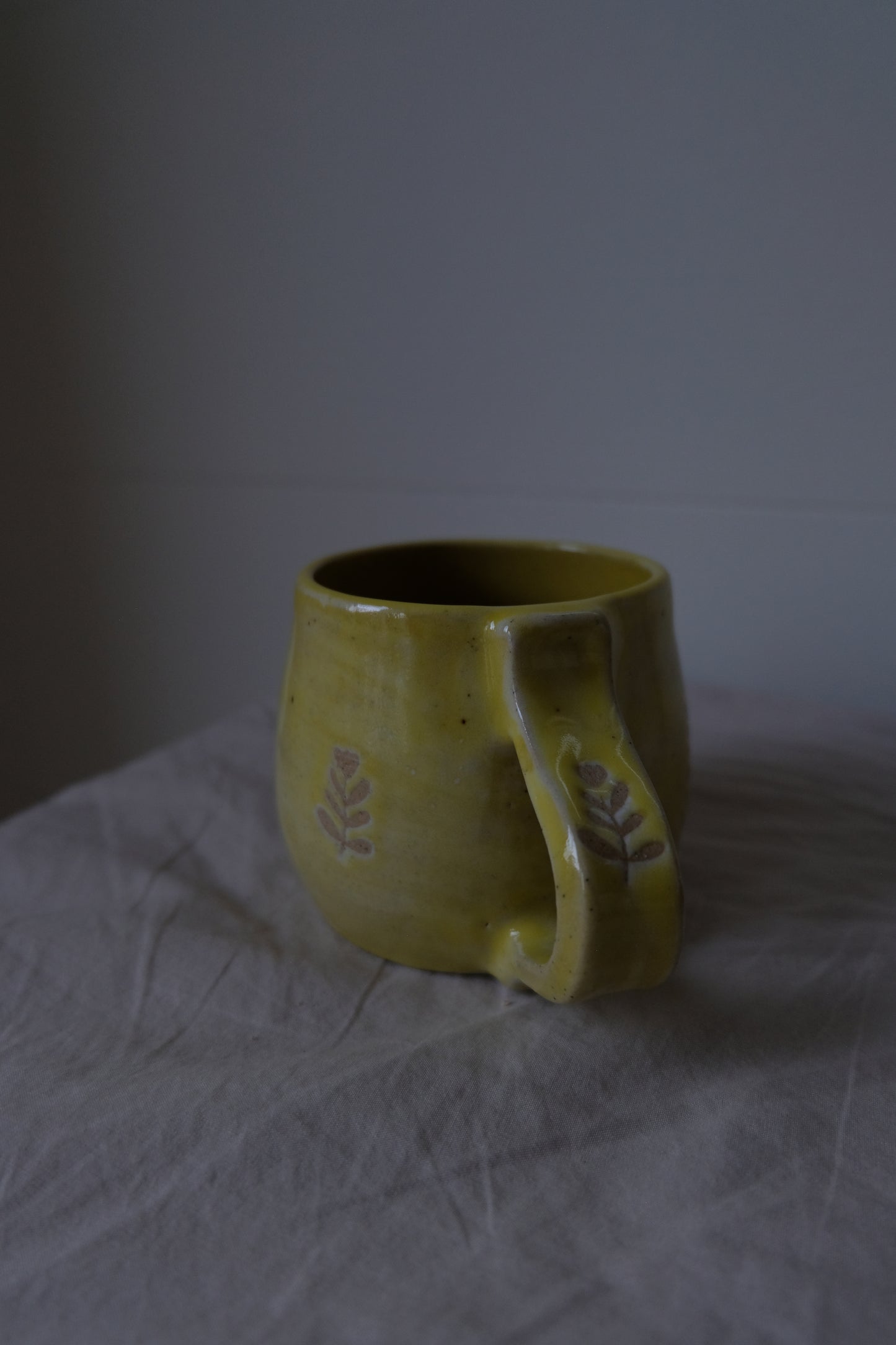 Yellow Floral Mug