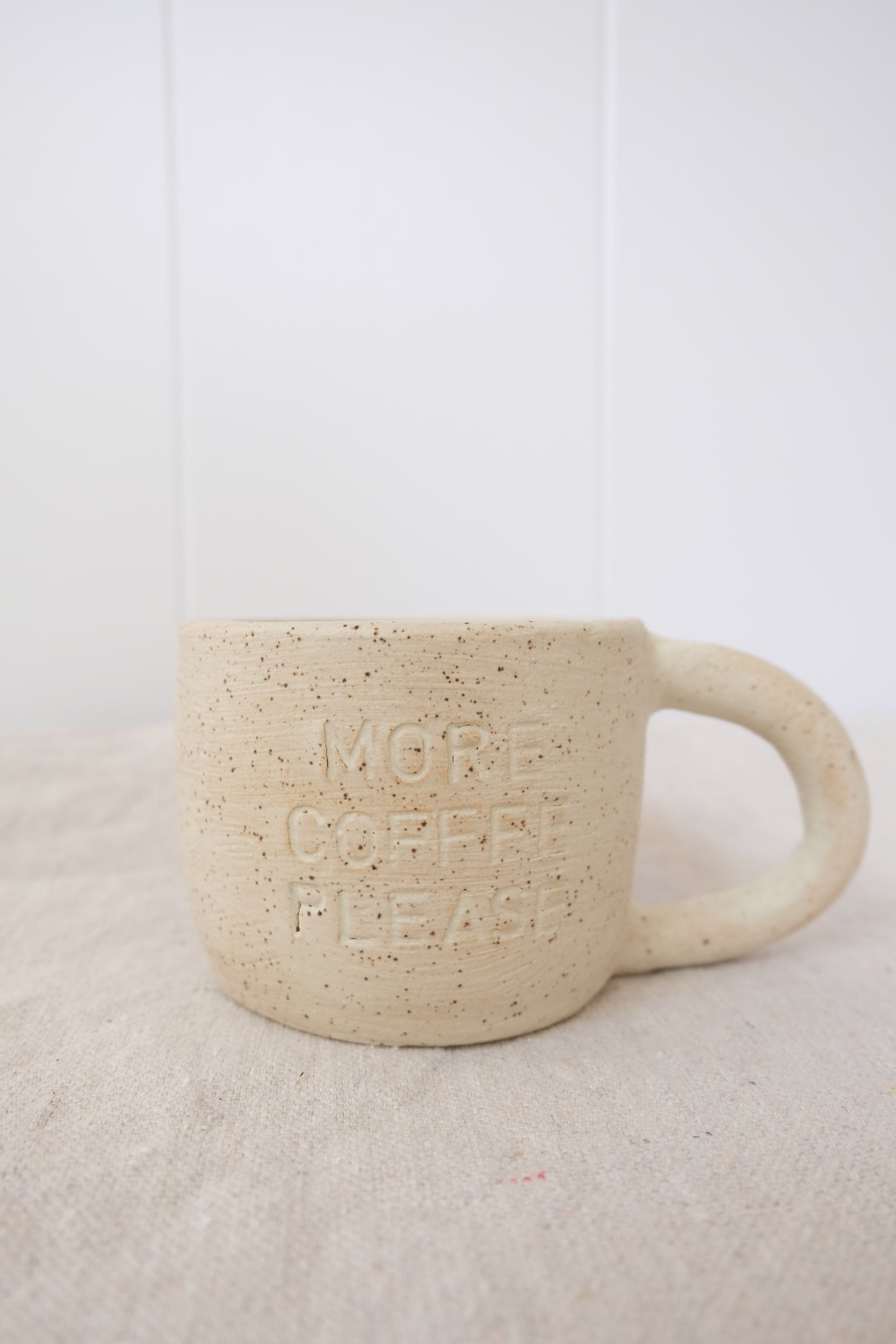 More Coffee Please - White Speckled