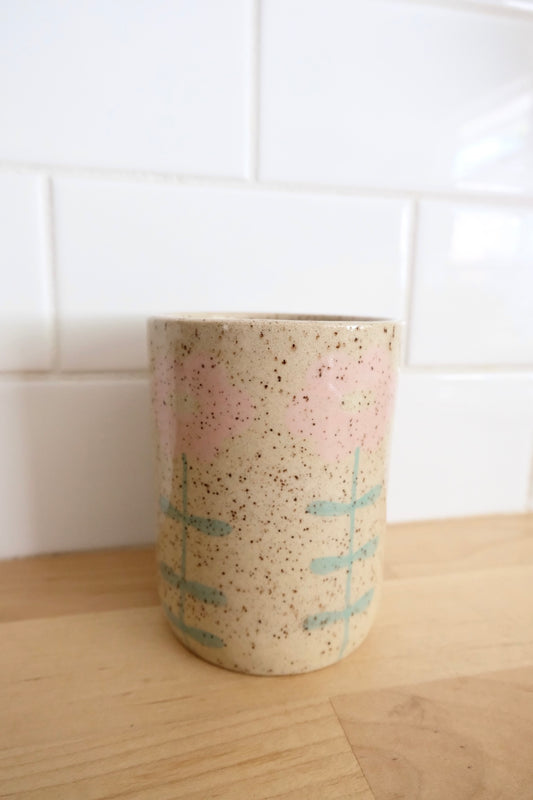 Pink Flower Cup