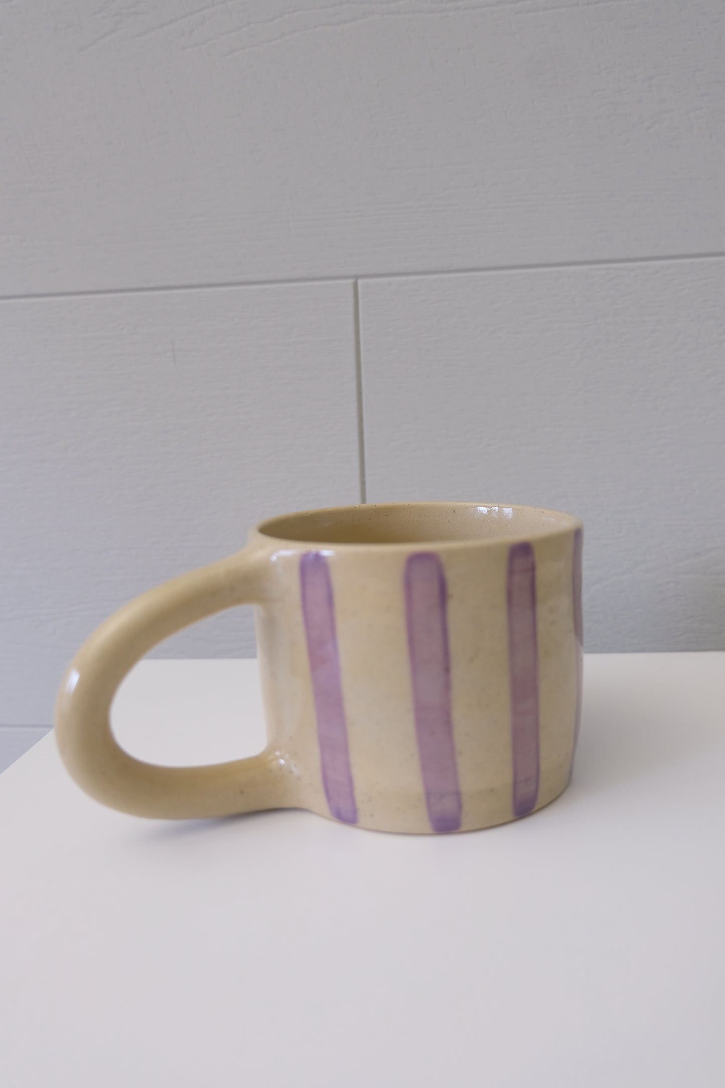 Purple Striped Mug