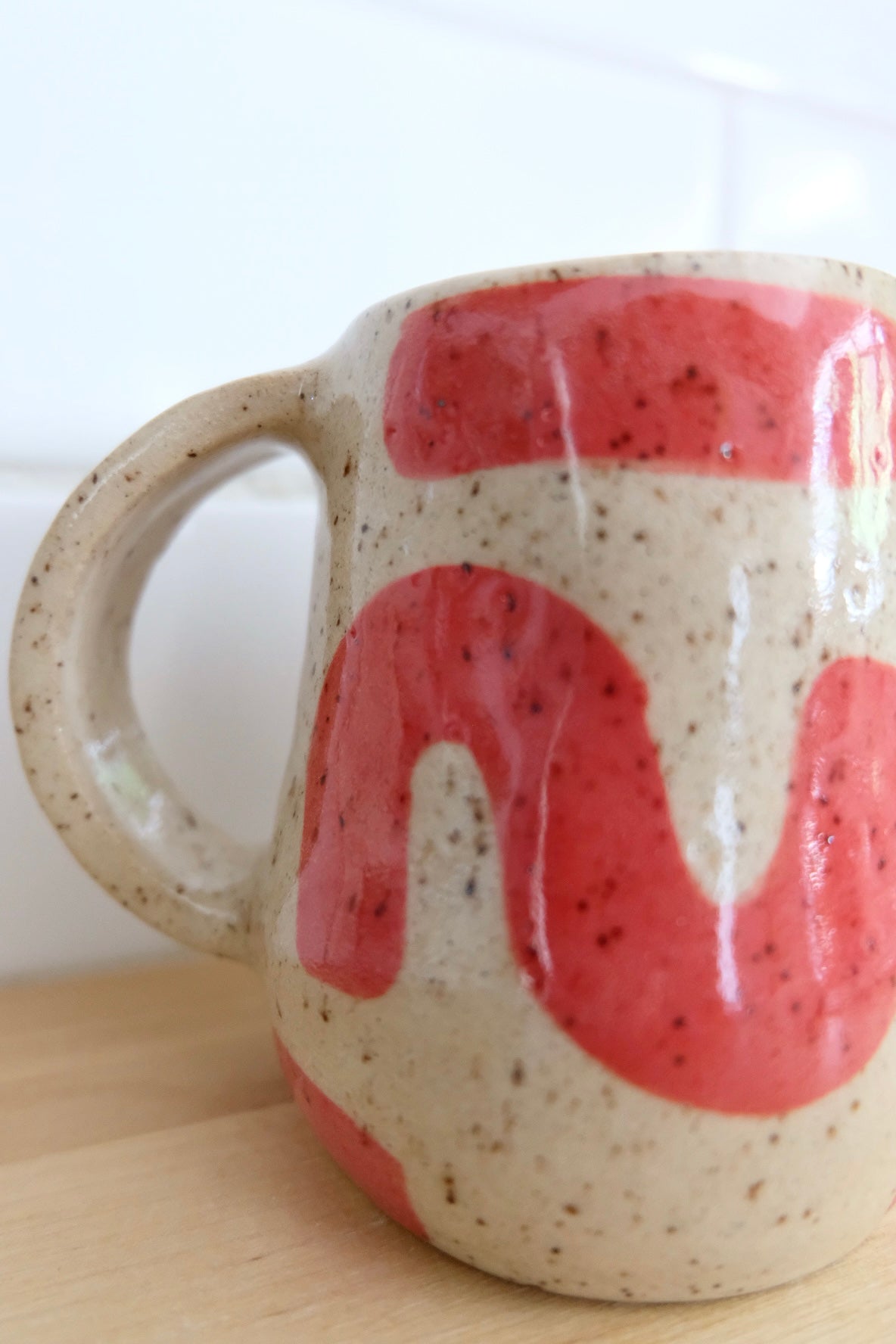 Red Abstract Mug *SECONDS*
