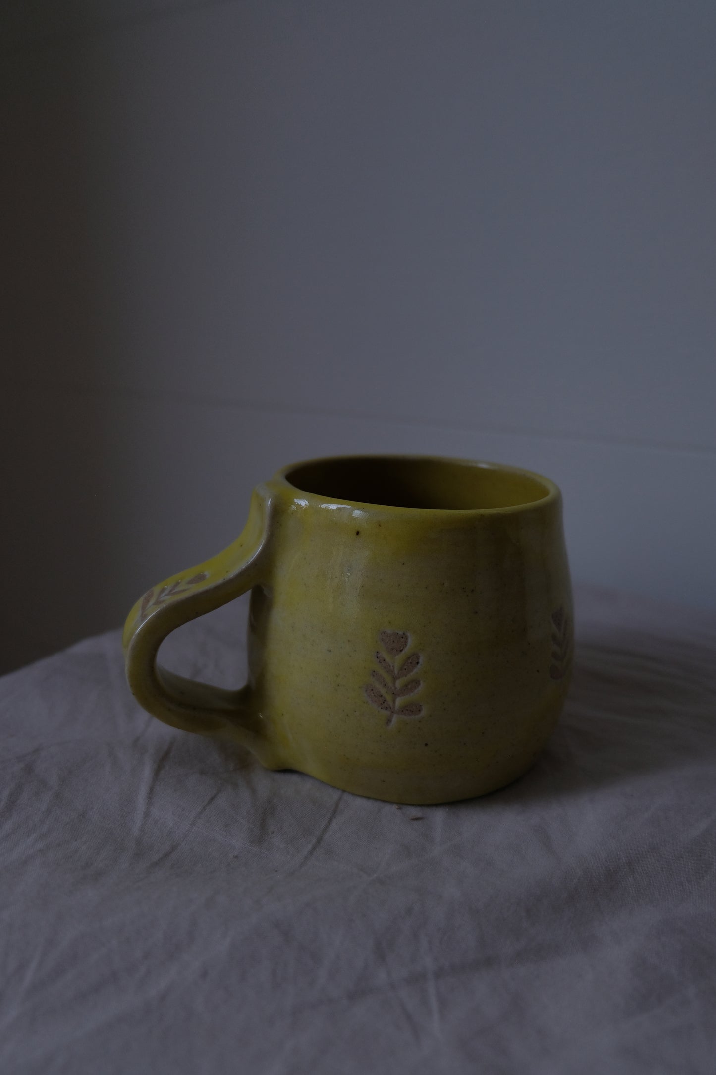 Yellow Floral Mug