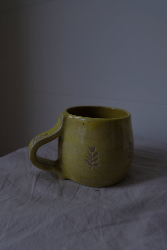 Yellow Floral Mug