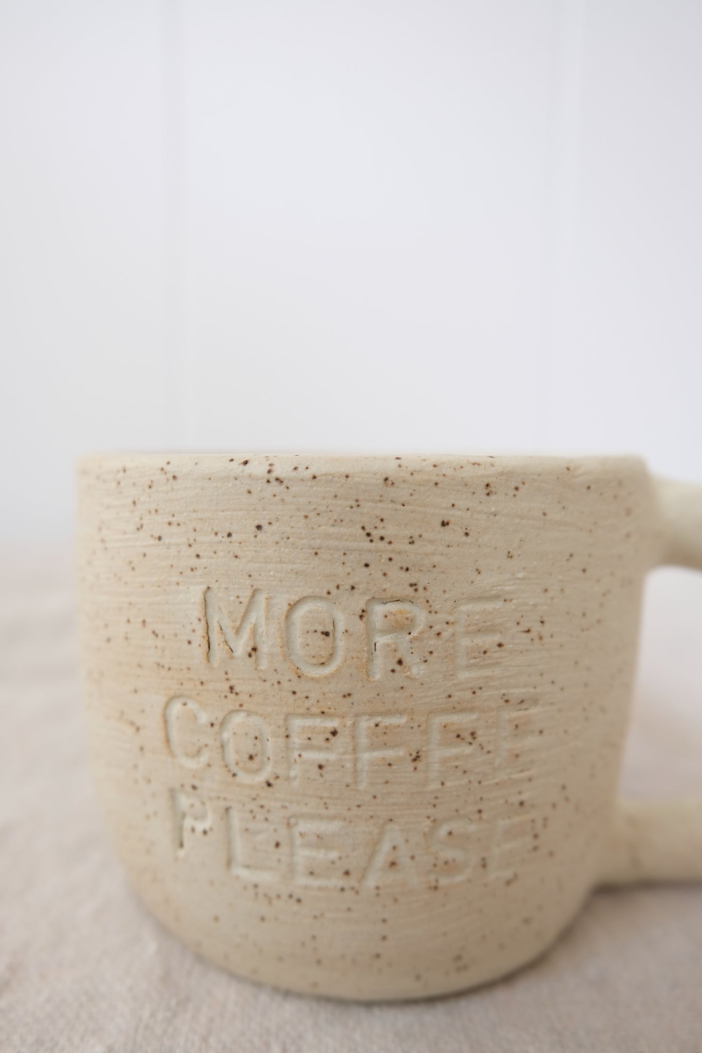 More Coffee Please - White Speckled