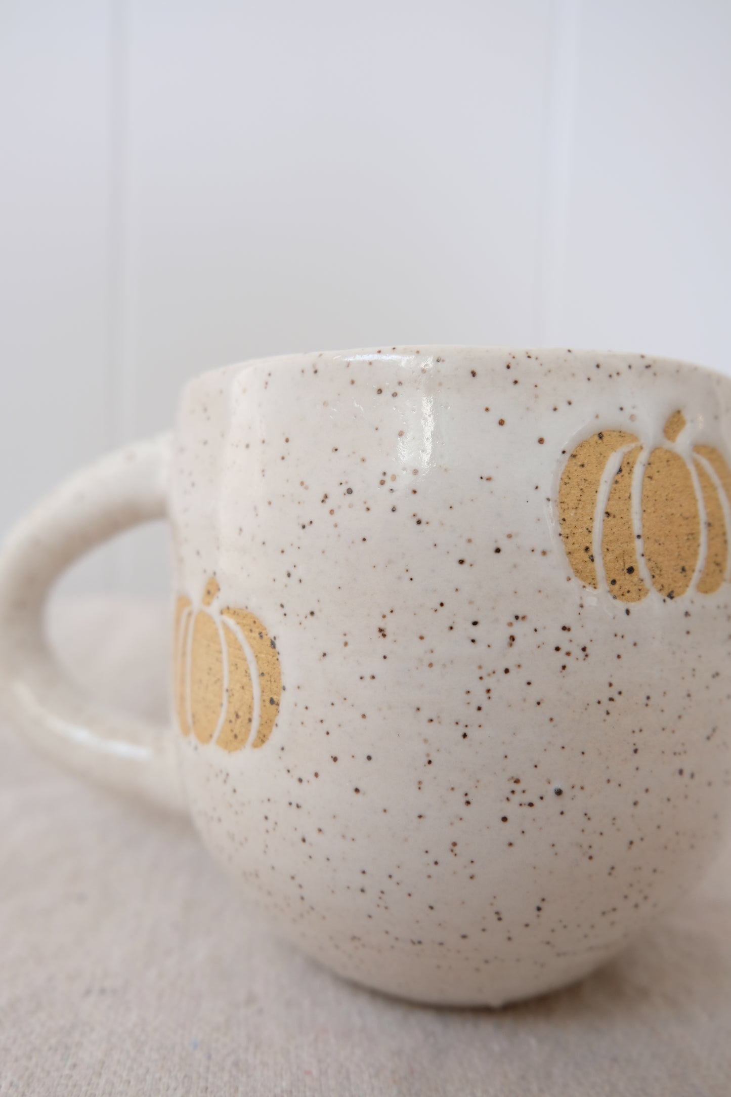 Pumpkin Mug - White Speckled