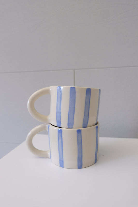 Blue Striped Mug