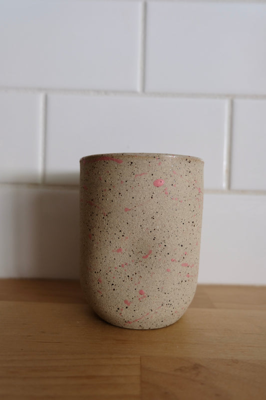 Pink Paint Thumb Tumbler