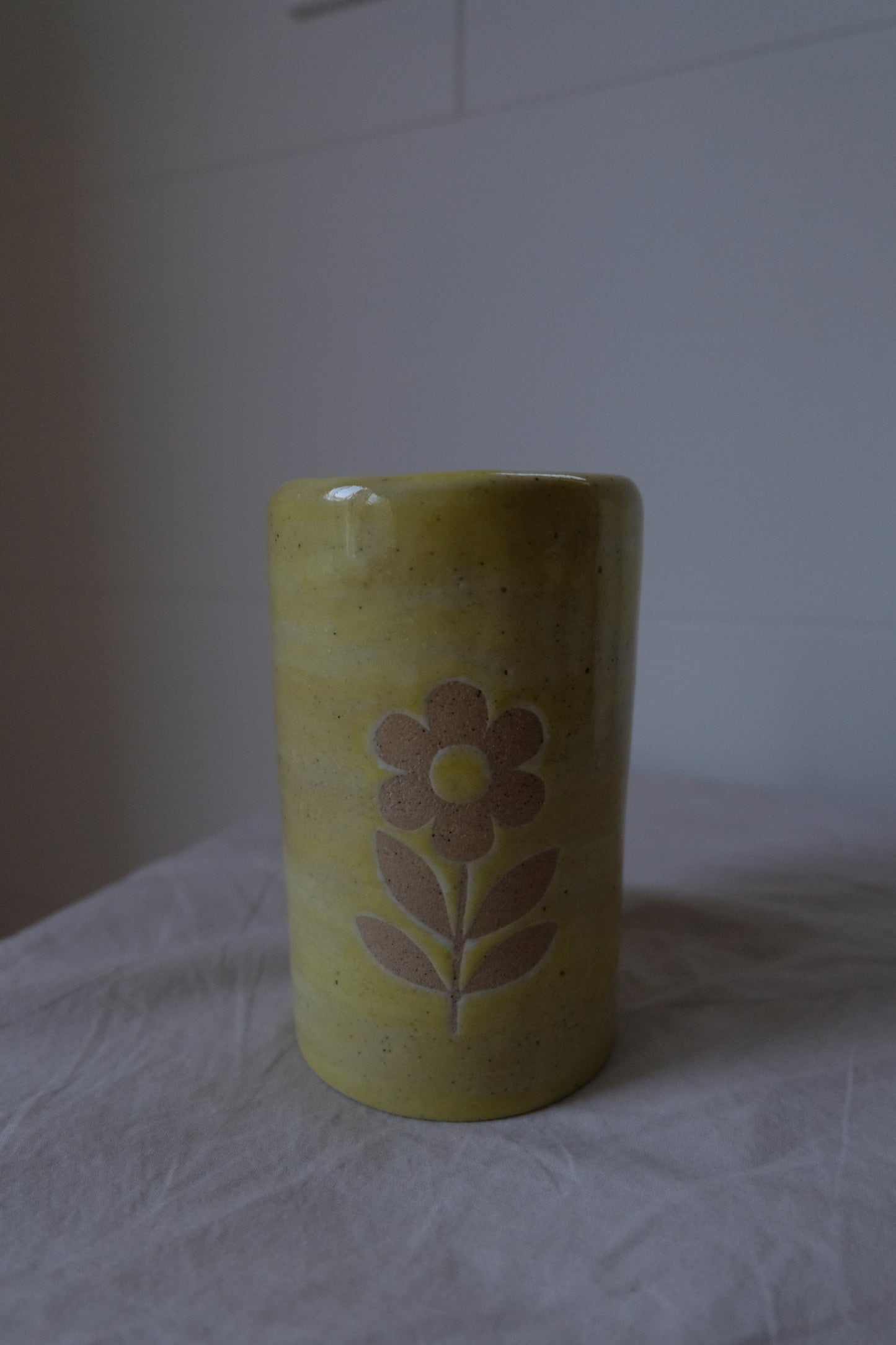 To-go Mug - Yellow Flower