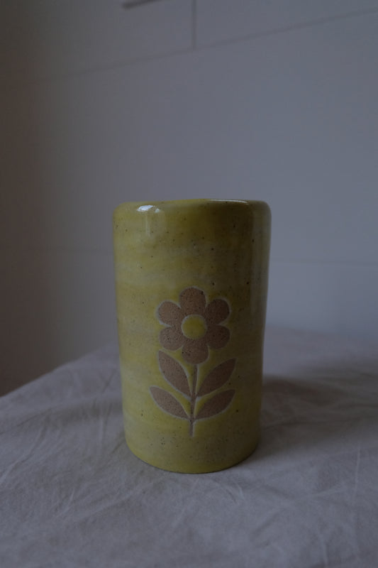 To-go Mug - Yellow Flower